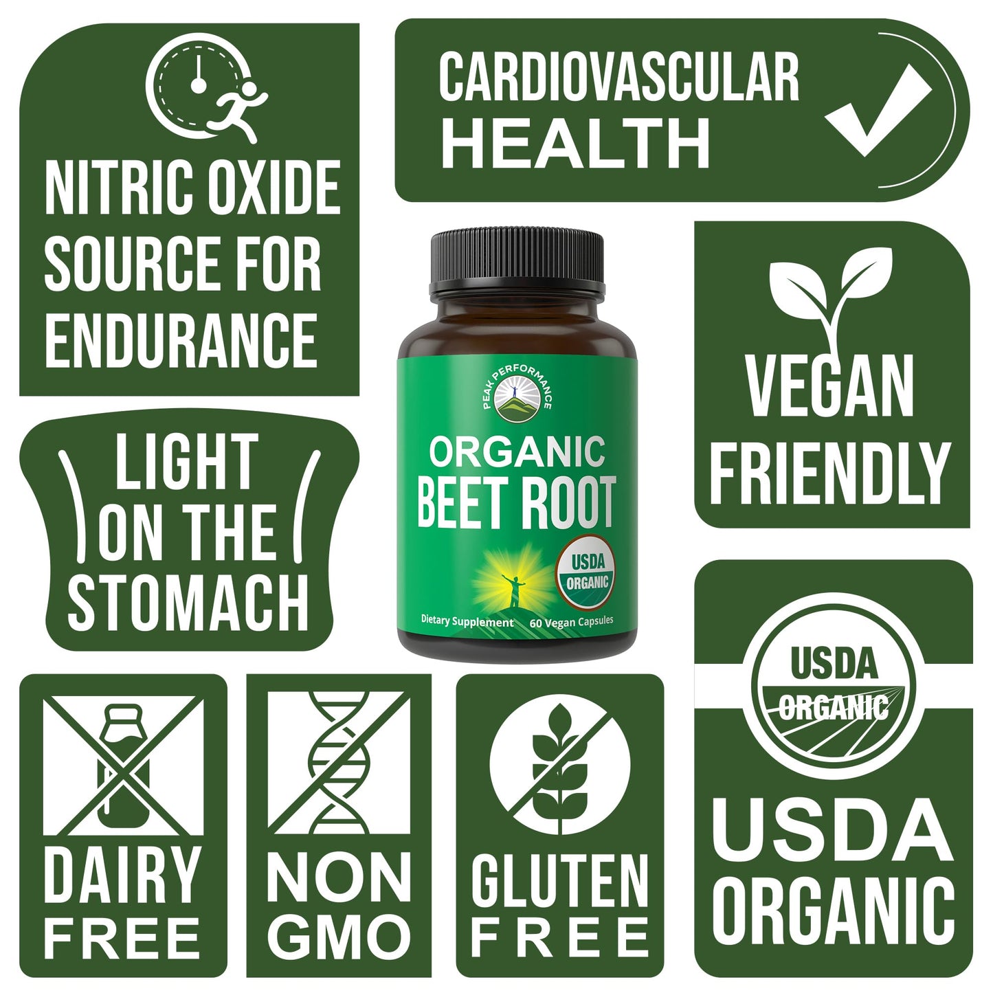 USDA Organic Beet Root Vegan Capsules. Beets Juice Powder Super Food Pills 1200 mg. Nitric Oxide Energy Boosting Beetroot Extract Capsules. Polyphenol Support Supplement for Women and Men Peak PerformanceBuy Supplements Australia