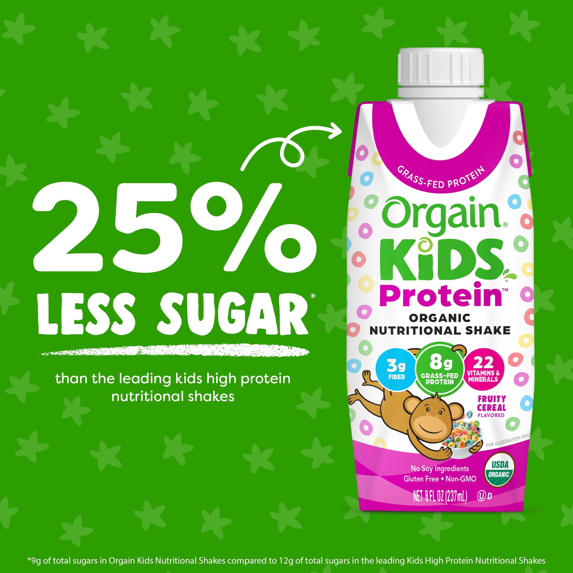 Orgain Organic Kids Nutritional Protein Shake, Fruity Cereal - Kids Snacks with 8g Dairy OrgainBuy Supplements Australia