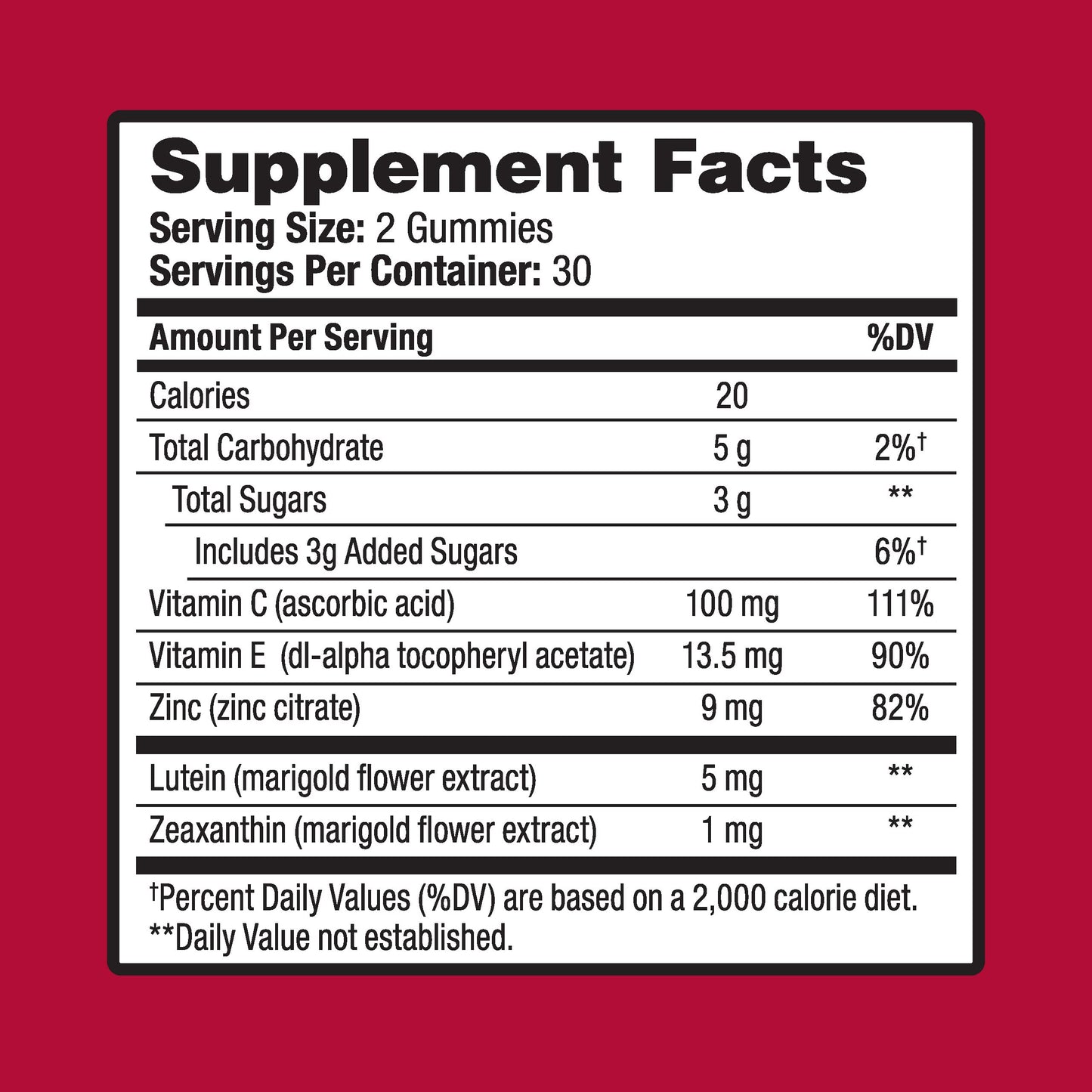 Ocuvite Vitamin & Mineral Supplement for Eye Health Adult Gummies OcuviteBuy Supplements Australia
