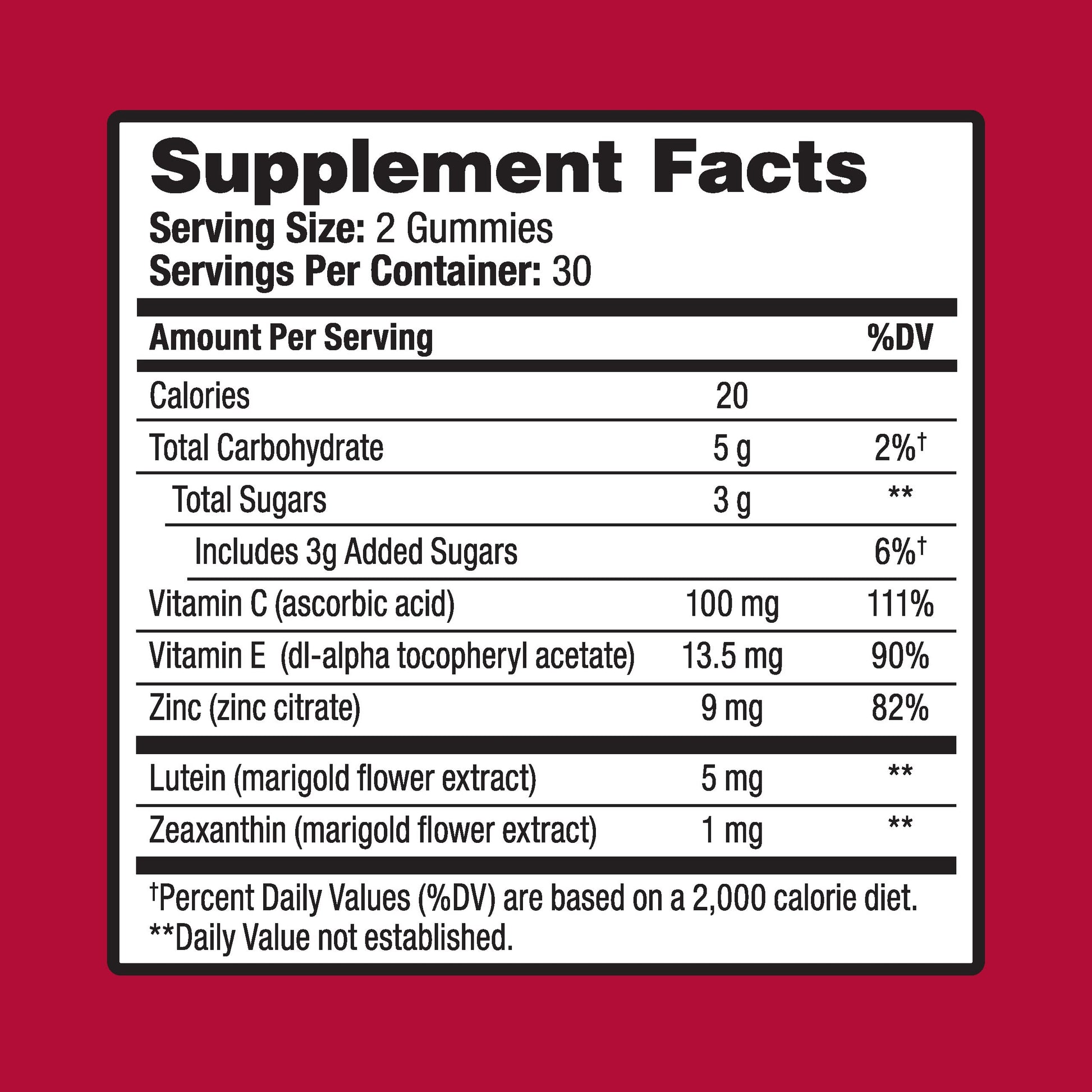 Ocuvite Vitamin & Mineral Supplement for Eye Health Adult Gummies OcuviteBuy Supplements Australia