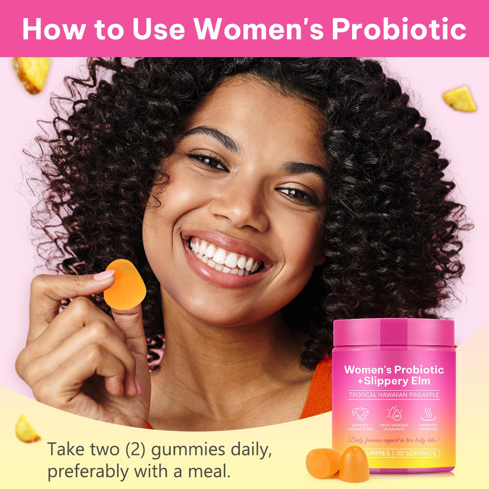Beyxdu Probiotics for Women Gummies with Slippery Elm Feminine Balance Gummies for Women Vaginal Probiotics with Prebiotics & Lactobacillus Probiotic Blend Vaginal Odor & Vaginal Flora 60Gummy BeyxduBuy Supplements Australia