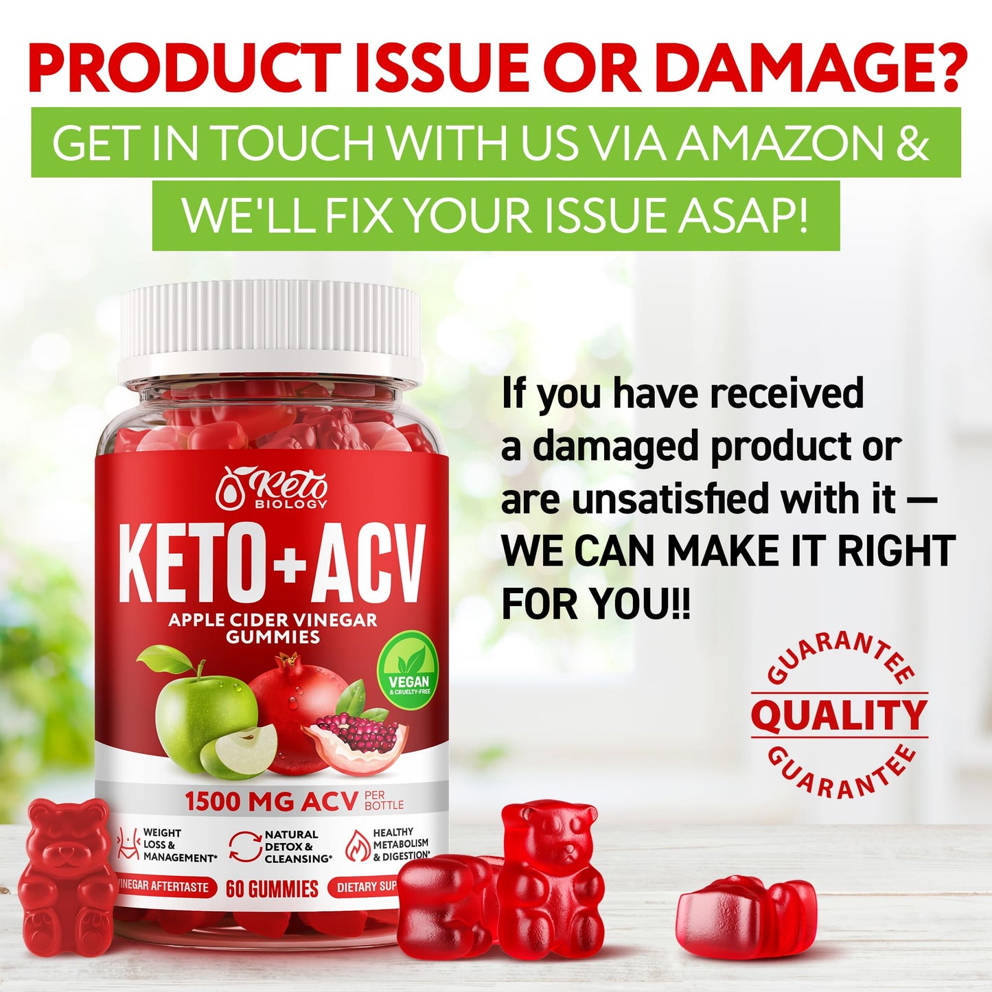 Keto ACV Gummies 1500 mg - ACV Keto Gummies for Weight Loss & Detox - Vegan Apple KETO BIOLOGYBuy Supplements Australia
