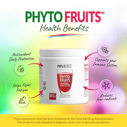 IVL - Phyto Fruits Superfood Powder - Support Energy - Digestive & Probiotic - Antioxidant - Vegan - 40 Fruits and Nutrients Plus 6 Probiotic Strains (30 Servings, 8.88 oz) IVLBuy Supplements Australia