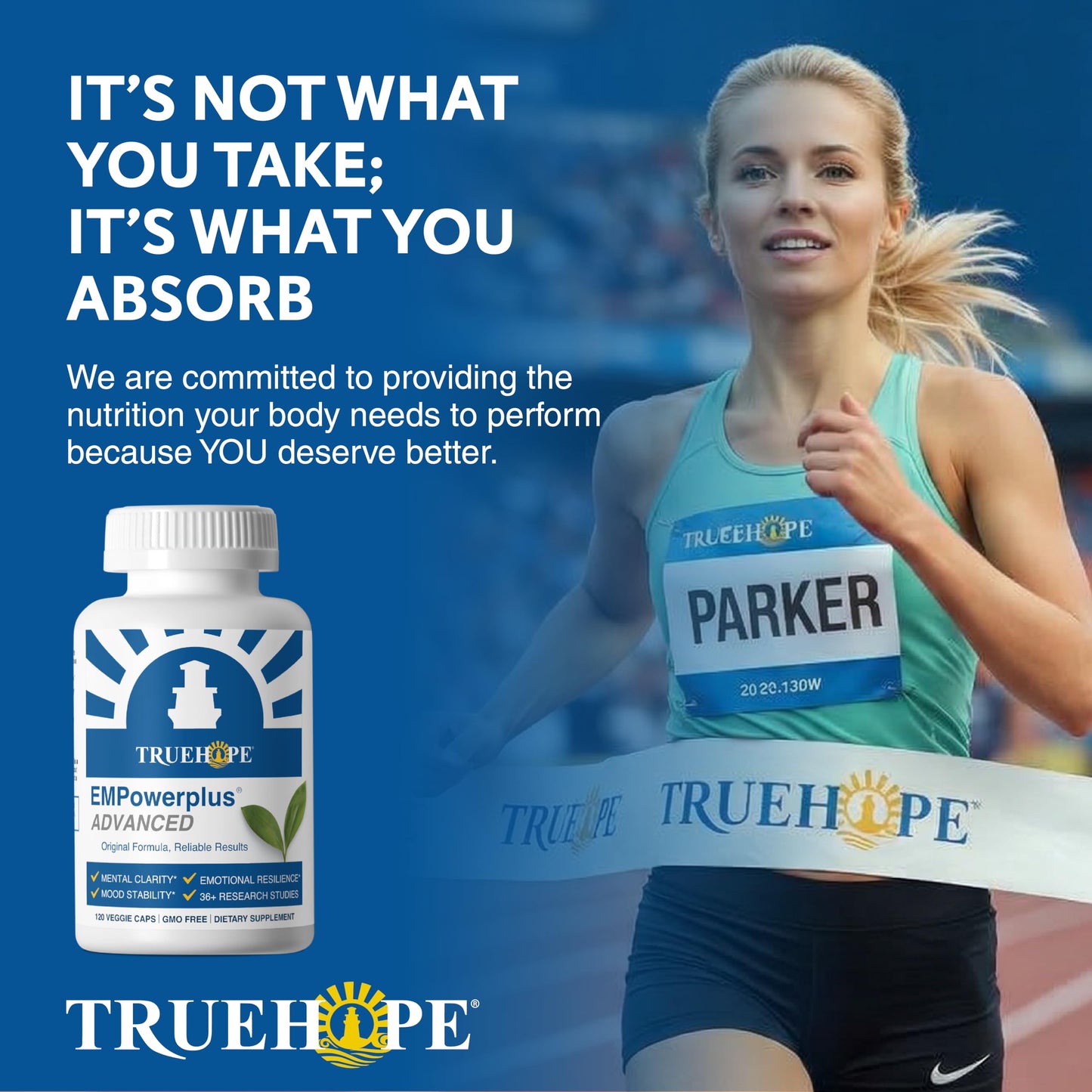 Truehope EMPowerplus Advanced Multivitamin for Women & Men - Broad-Spectrum Multivitamins & Chelated Minerals | 1000% Better Absorption
