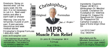 Christopher's Muscle Pain Relief - 4 fl oz Christopher's Original FormulasBuy Supplements Australia