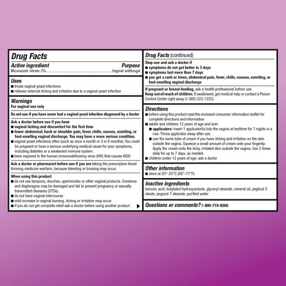 Amazon Basic Care Miconazole 7, Miconazole Nitrate Vaginal Cream 2 Percent, 7-Day Yeast Infection Amazon Basic CareBuy Supplements Australia