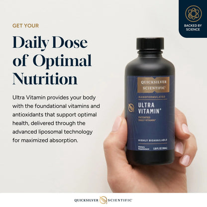 Quicksilver Scientific Liposomal Ultra Vitamin - Liquid Multivitamin & Antioxidant Supplement for Energy, Liver Health & Brain Support Quicksilver Scientific