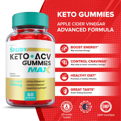 (3 Pack) Speedy Keto ACV Gummies Maximum Strength, Speedy Keto Plus ACV Gummies HealthlyBuy Supplements Australia