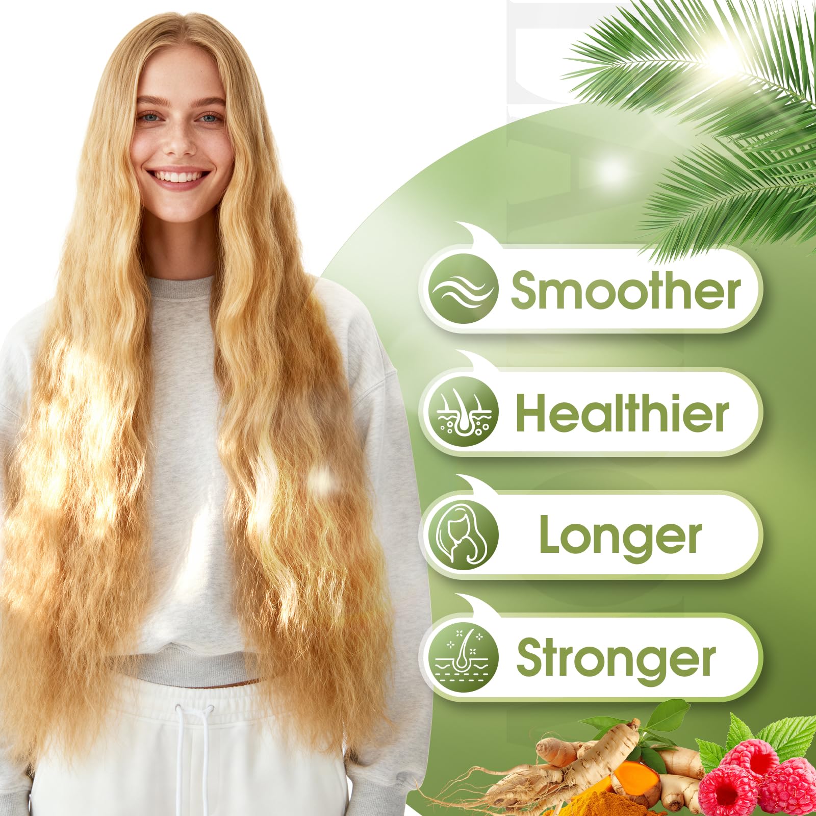 Lazpowfi Hair Growth Supplement, Biotin 10000mcg, 32-in-1 with Vitamin A, B3, C, Magnesium, Calcium, Hair Growth Products, Supports Hair & Nails Natural Growth Vitamins, for Women & Men - 30 Servings LazpowfiBuy Supplements Australia