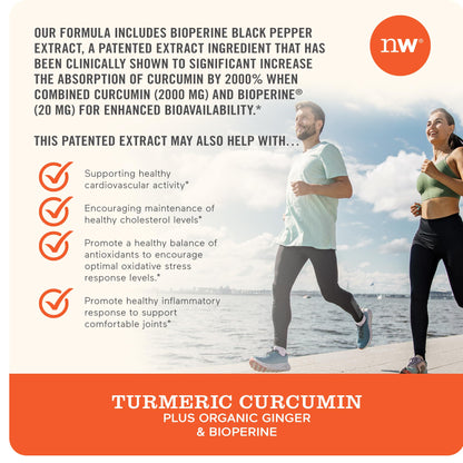 NatureWise Curcumin Turmeric 2250mg | 95% Curcuminoids & BioPerine Black Pepper NatureWiseBuy Supplements Australia