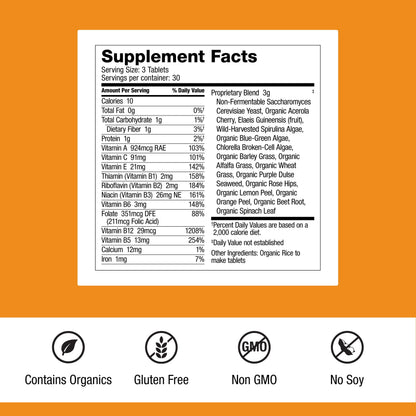 Dr. Schulze's SuperFood 100 - Everyday Superfood Supplement to Support Overall Wellness - Mutivitamin Support for Cellular Nutrition & Energy - Clean Ingredients - Gluten-Free & Dairy-Free - 90 Count Dr. Schulze'sBuy Supplements Australia