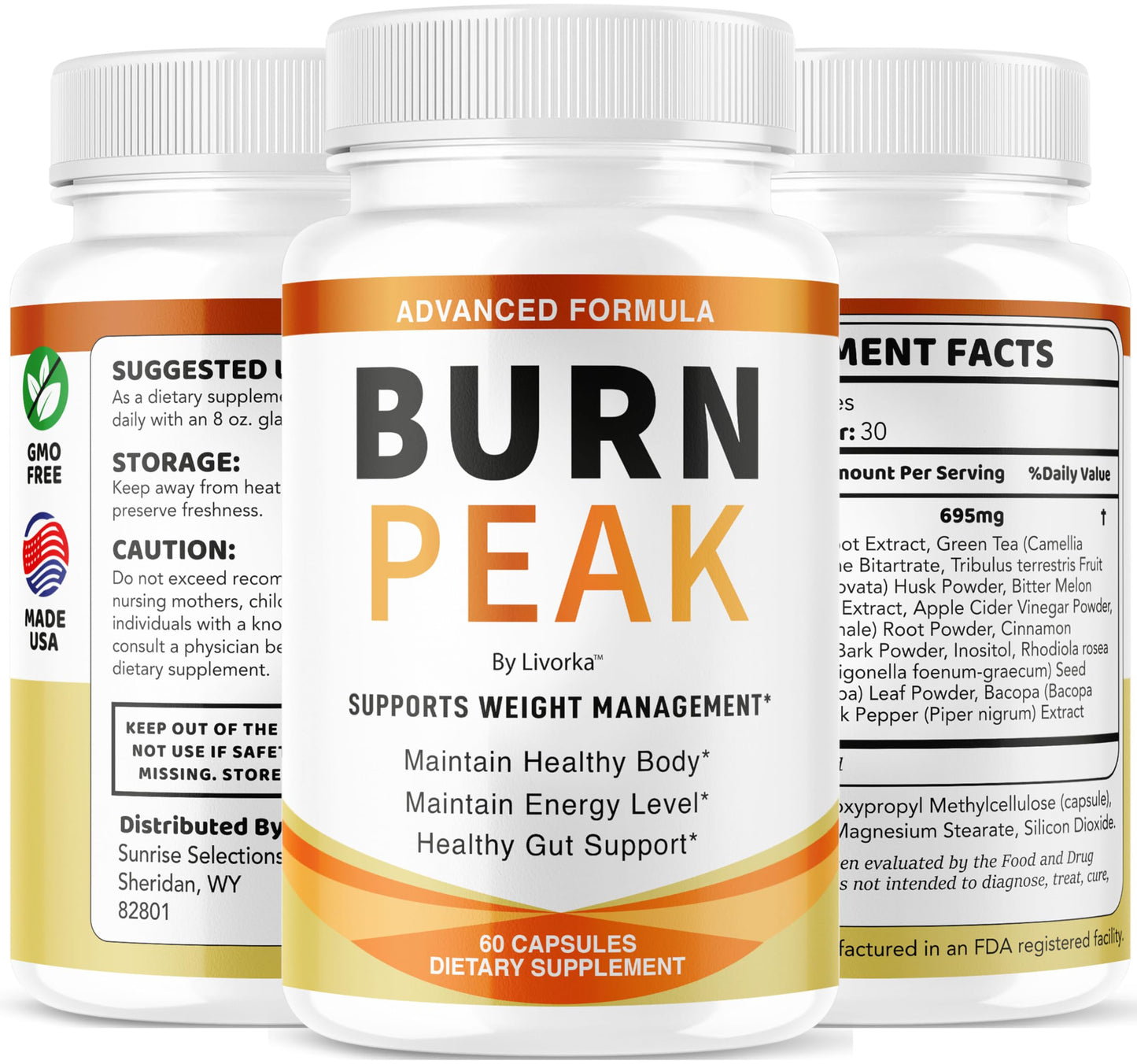 (2 Pack) Burn Peak Capsules - Official BurnPeak Weight Pills Advanced Premium Support, All Natural Burn Peak Pink Salt Trick Supplement for Overall Health & Wellness Reviews, 120 Capsules for 2 Months pharmageticsBuy Supplements Australia