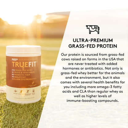 RSP NUTRITION TRUEFIT Protein Powder Meal Replacement Shake, 4.32 LB, Chocolate RSP NUTRITIONBuy Supplements Australia
