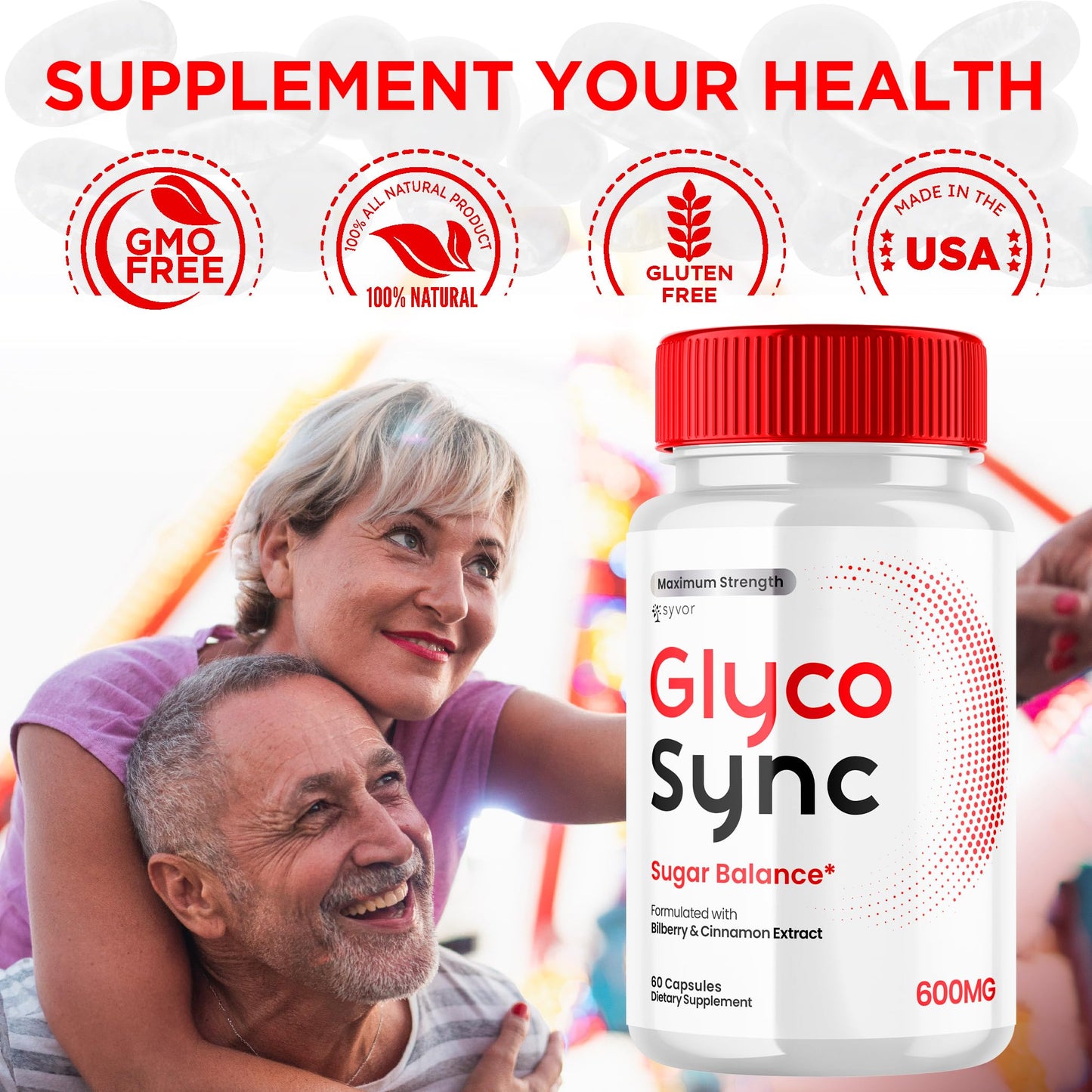 Glyco Sync Capsules, Official Glyco Sync Balance Pills with All Natural Ingredients, Advanced Formula GlycoSync Joint Support for Health and Wellness Extra Strength for Men and Women (60 Capsules) SyvorBuy Supplements Australia