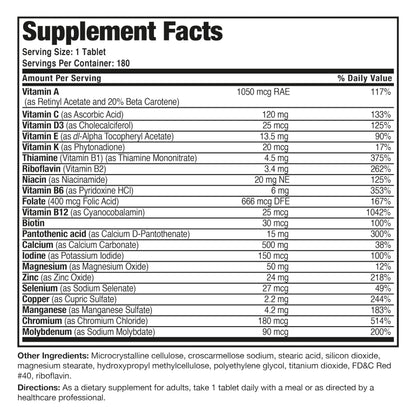 Bronson ONE Daily Women’s 50+ Complete Multivitamin Multimineral, 180 Tablets BronsonBuy Supplements Australia