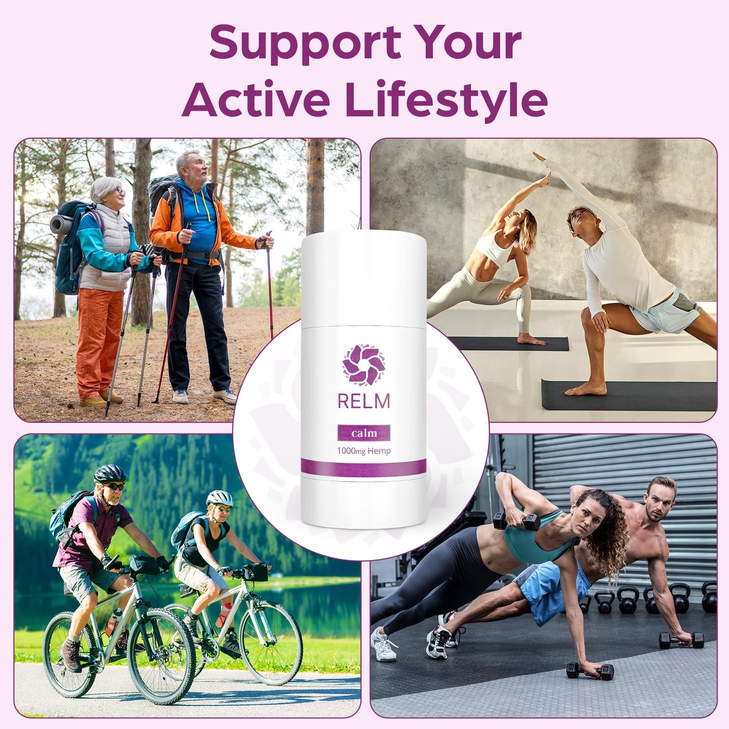 Relm Wellness Hemp Cream Relief - Maximum Strength Oil Roll On - Lavender Essential Oil - 1000mg Hemp - Nighttime Calming Creme | Great for sore Knee, Back, Joints and Muscles | Solid Lotion Balm Relm WellnessBuy Supplements Australia