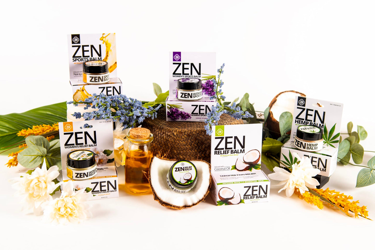 ZEN Variety Pack – Plant-Based Topical Balm Collection – Includes Relief, Sports, Women’s Sports, Women’s Relief & Hemp – 0.7 oz Each – #TrustedByLegends ZENBuy Supplements Australia