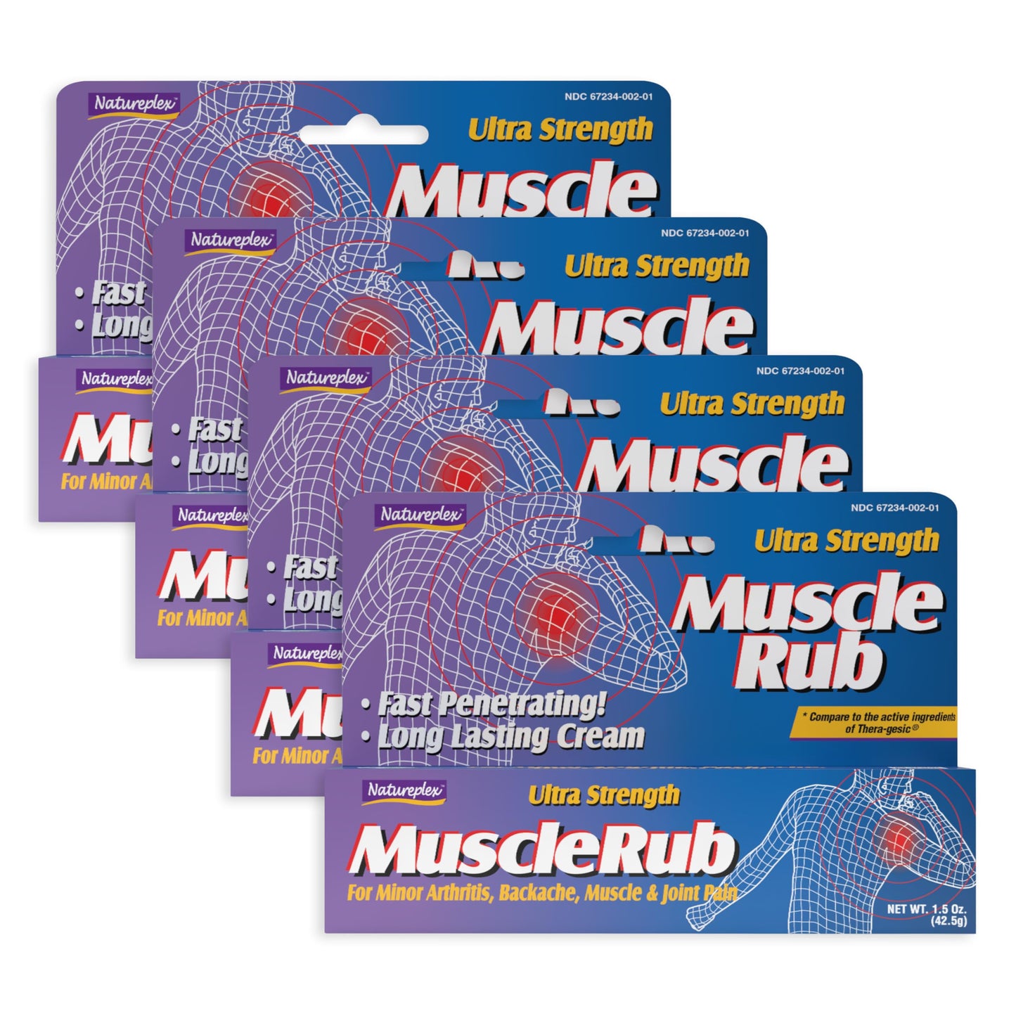 Ultra Strength Muscle Rub 4 Pack NatureplexBuy Supplements Australia