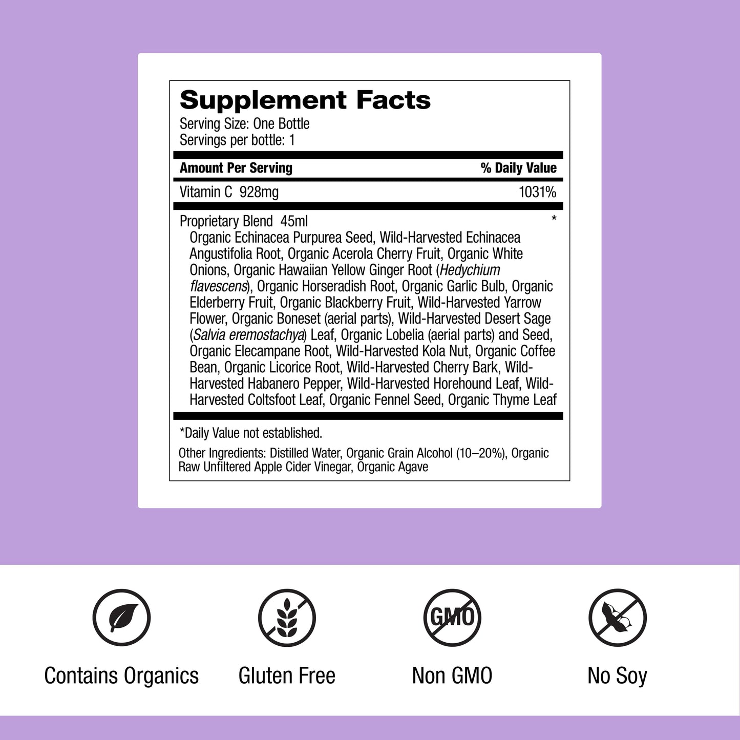 Dr. Schulze's Herbal Shot | Organic Extract | Gluten-Free & Non-GMO for Immune System Support | Total 9 Fl. Oz. | 6 Servings Dr. Schulze'sBuy Supplements Australia