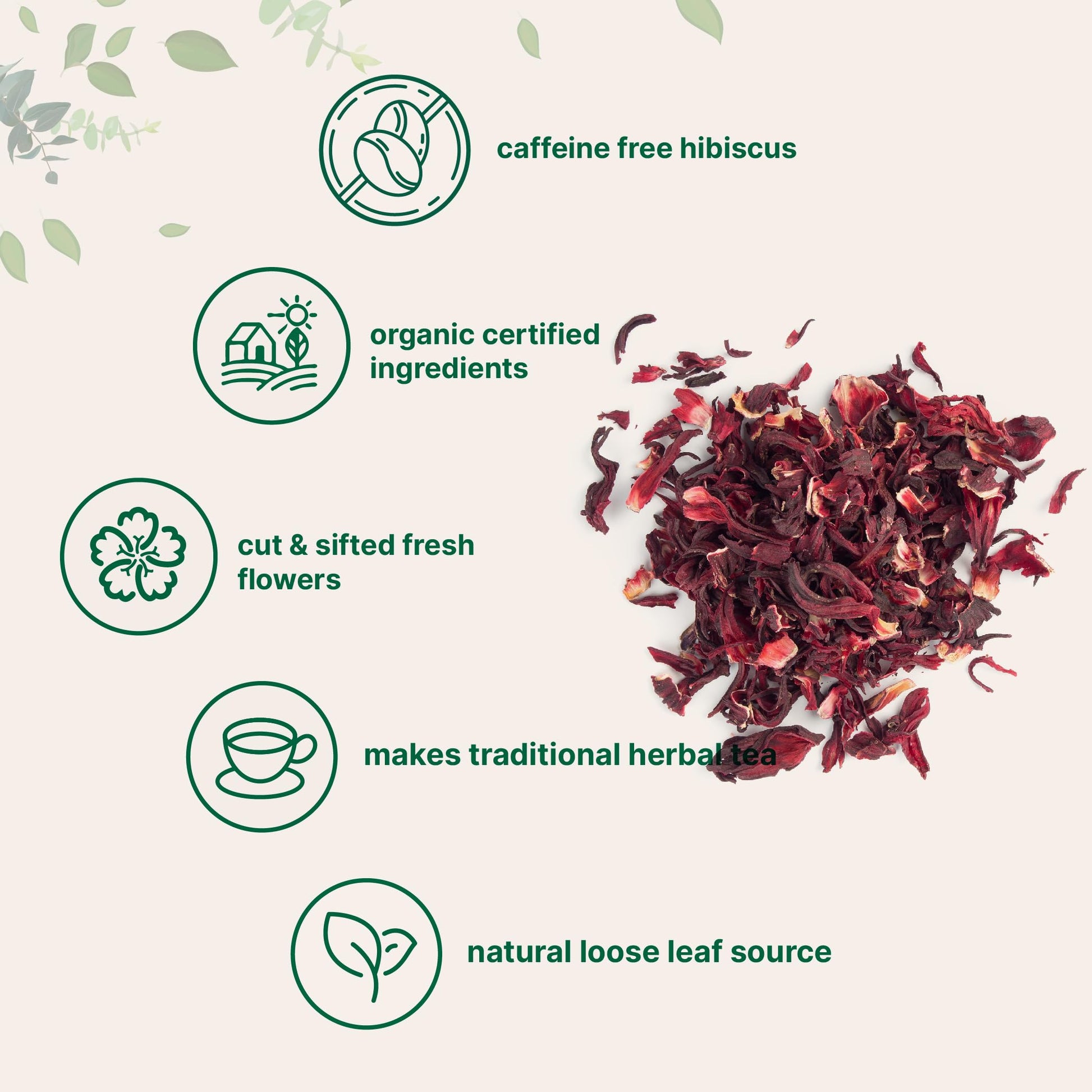 Organic Hibiscus Flowers, 2lbs | Flor de Jamaica, Loose Leaf Flower Source Micro IngredientsBuy Supplements Australia