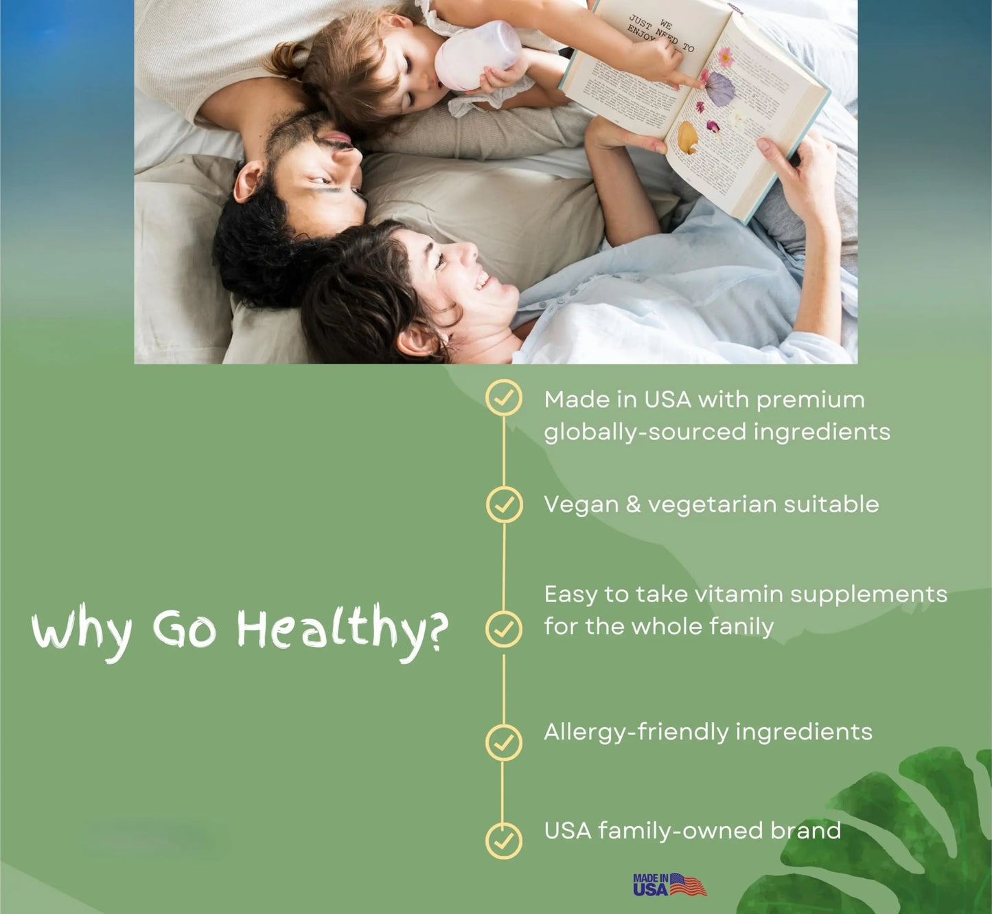 Go Healthy Liquid Vitamins for Women, Men, Teens | Vegan Vitamin & Mineral | High Absorption | Premium Liquid Multivitamin | Go Healthy Natural