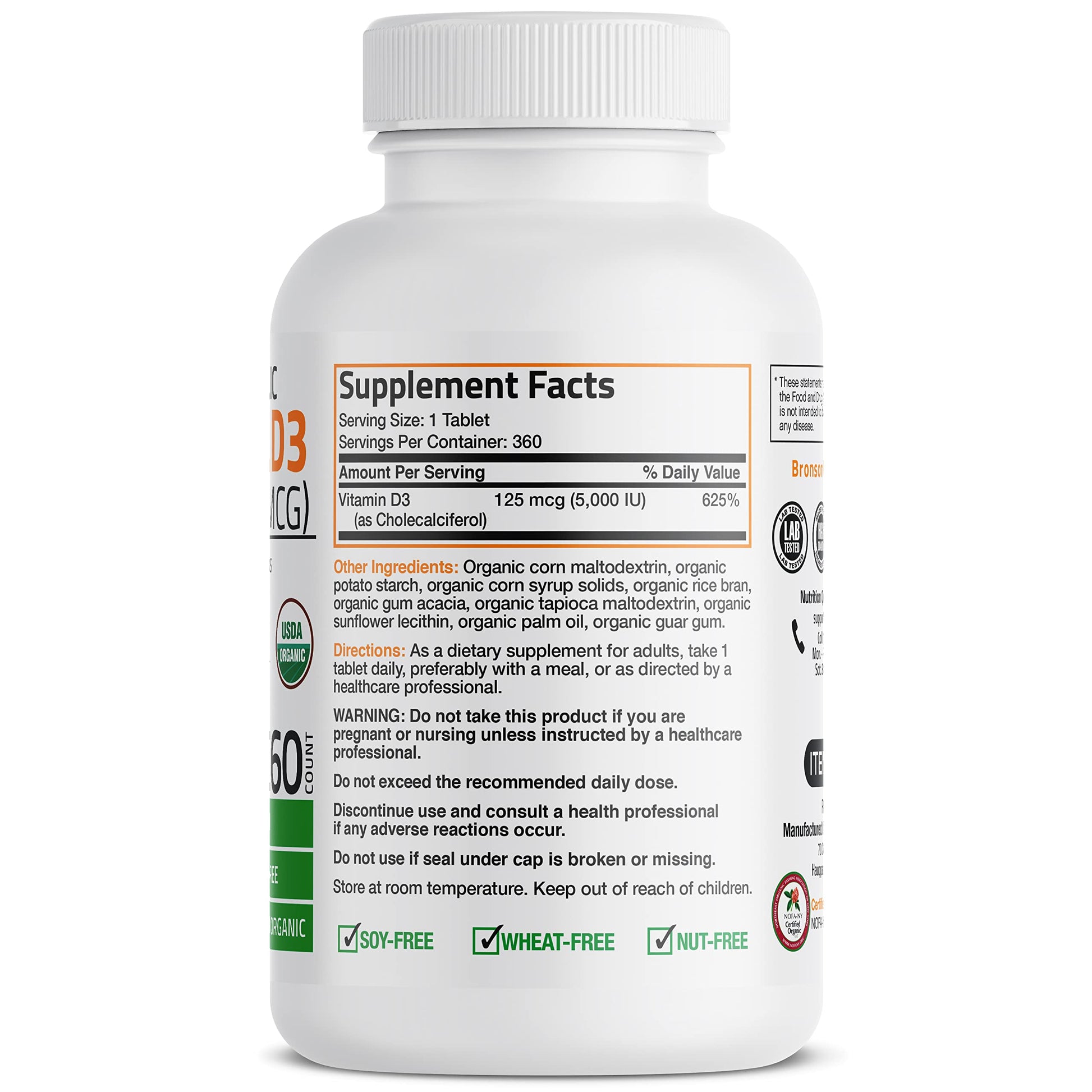 Bronson Vitamin D3 5,000 IU (1 Year Supply) for Immune Support, Healthy Muscle BronsonBuy Supplements Australia