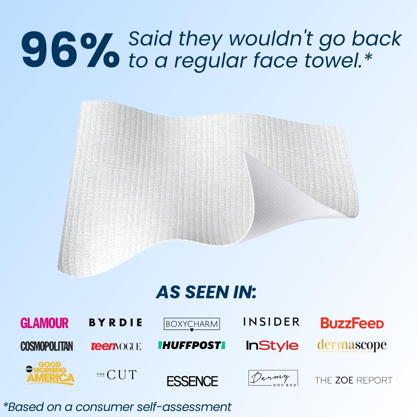 Clean Skin Club Clean Towel XL, 100% USDA Biobased Dermatologist CLEAN SKIN CLUBBuy Supplements Australia