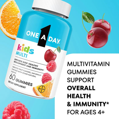 One A Day Kids Multivitamin Gummies, Kids Vitamins with Vitamin C, D, E & Zinc for Immune Support, Childrens Gummy Vitamins ONE A DAYBuy Supplements Australia