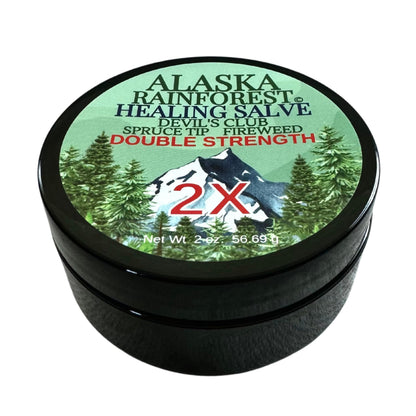 Snowy Summit Alaska Rainforest 2X Salve - Salve for Dry Skin & Joint Relief - Natural Super Salve for Soothing Skin with Gentle Aroma - Body & Hand Salve - Muscle Rub with Alaskan Devil’s Club Oil Snowy SummitBuy Supplements Australia