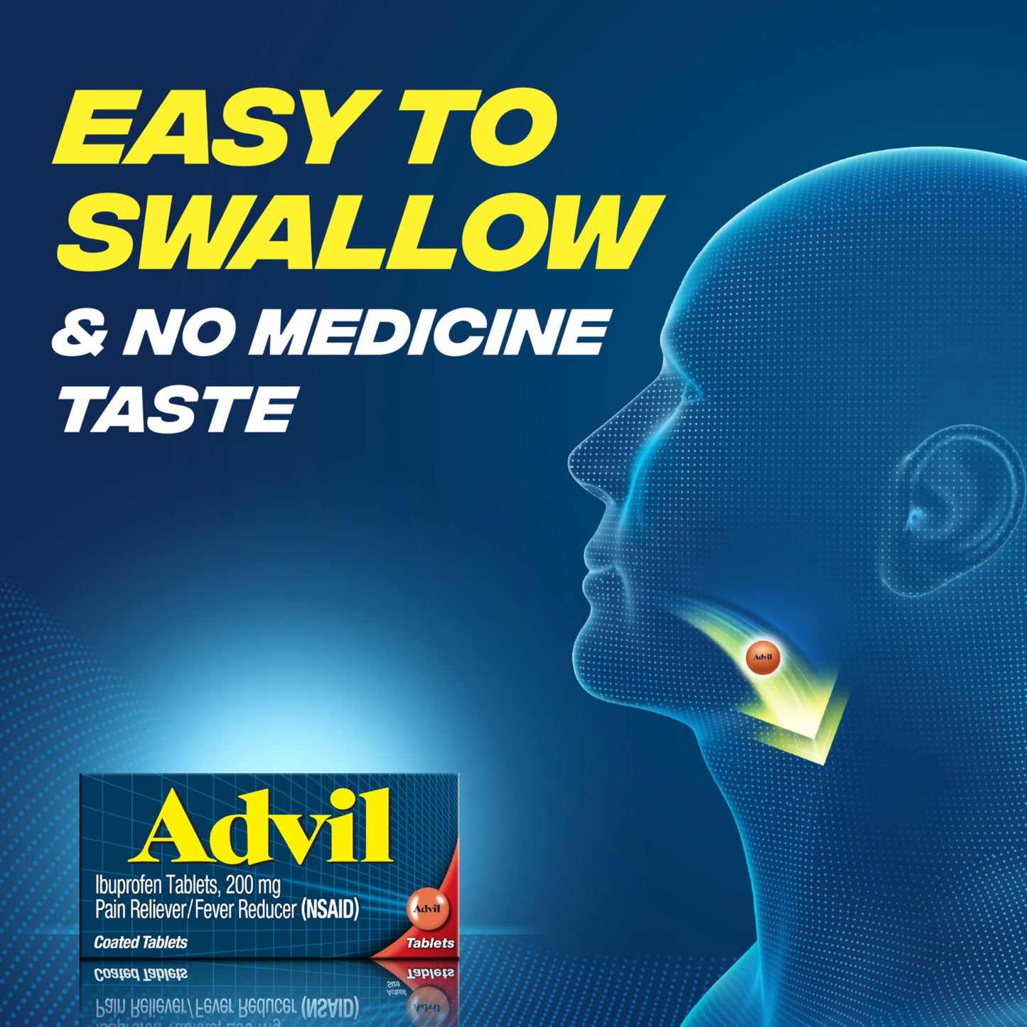 Advil Pain Reliever and Fever Reducer, Ibuprofen 200mg for Pain Relief - 24 Coated Tablets AdvilBuy Supplements Australia