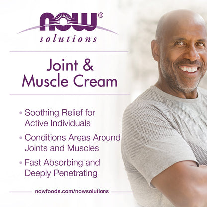 NOW Foods Solutions, Joint & Muscle Cream with Capsaicin and Boswellia, Paraben Free, 4-Ounce NOW FoodsBuy Supplements Australia