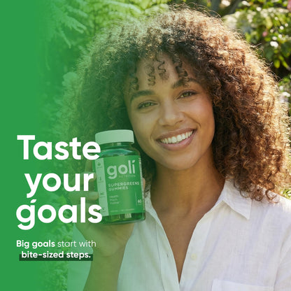 Goli Supergreens Gummies with Probiotics - Artichoke Leaf Extract, Spirulina, Kale, Vitamins A, B6, B12 - Vegan, Gluten-Free, Non-GMO GoliBuy Supplements Australia