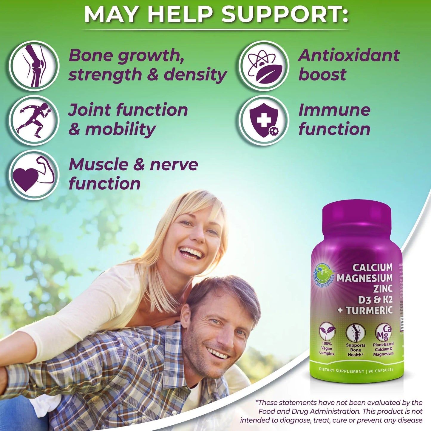 SUPPLEMENTS STUDIO Vegan Bone, Immune, & Energy Support Trio – Whole Food Multivitamin with Iron + Women’s Multivitamin with Iron SUPPLEMENTS STUDIOBuy Supplements Australia