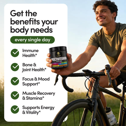 Alpha Tribe Multivitamin for Men with Seamoss Black Seed Oil Ashwagandha Burdock Root, Turmeric Bladderwrack, Vitamin C, Elderberry, Manuka, Yellow Dock | Daily Men's Vitamins and Minerals Supplement Alpha TribeBuy Supplements Australia