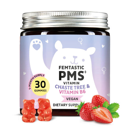 PMS Support Supplement for Women. Menstrual Relief Gummies to Target Hormonal Breakouts, Bloating, Period Cramps, & Mood Swings. Bears with BenefitsBuy Supplements Australia