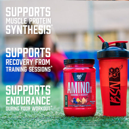 BSN Amino X Muscle Recovery & Endurance Powder with BCAAs, Intra Workout Support, 10 Grams of Amino Acids, Keto Friendly, Caffeine Free, Flavor: Fruit Punch, 30 servings (Packaging May Vary) BSNBuy Supplements Australia