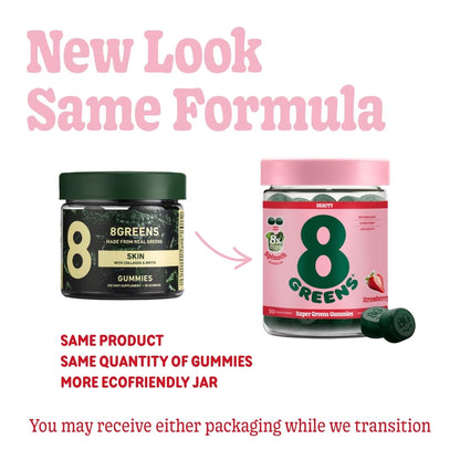 8Greens Skin Gummies with Collagen & Biotin - for Healthy Skin, Hair, and Nails - Maple Wellness Supplements