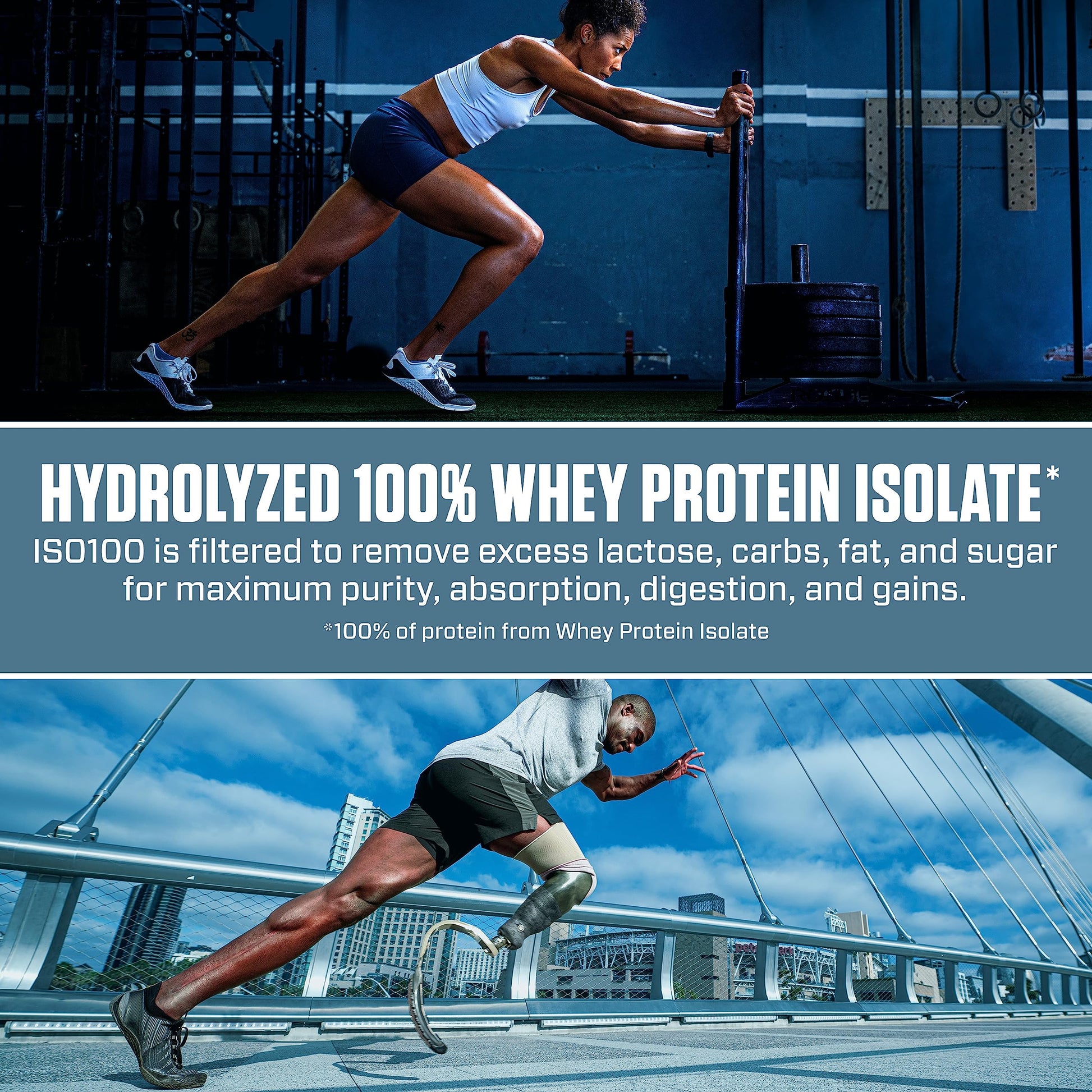 Dymatize ISO100 Hydrolyzed Protein Powder, 100% Whey Isolate, 25g of Protein, 5.5g DymatizeBuy Supplements Australia