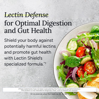 Gundry MD® Lectin Shield, Gut Health and Digestion Supplement, Helps Block Potentially Harmful Lectins, Supports Digestive Comfort