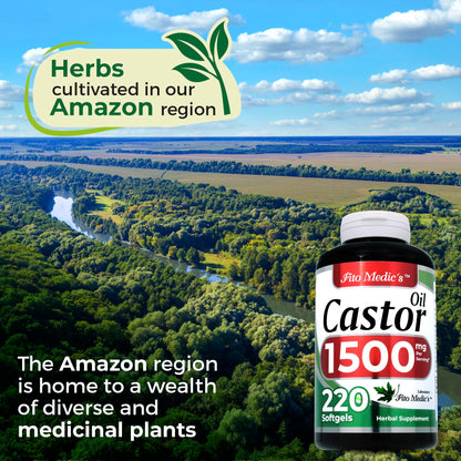 Lab | castor oil pills |220 softgels |1500 mg| castor oil capsules | castor oil capsules organic FITO MEDIC'SBuy Supplements Australia