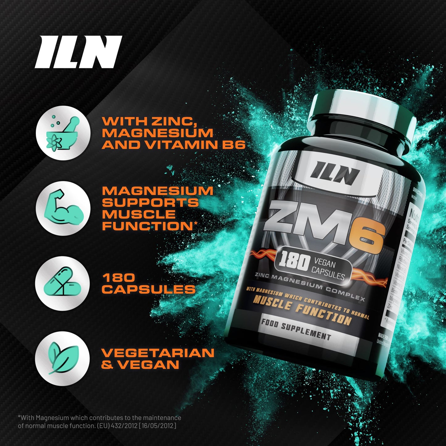 ZM6 - High Strength Zinc Magnesium Supplement - Zinc and Magnesium Tablets Iron Labs NutritionBuy Supplements Australia