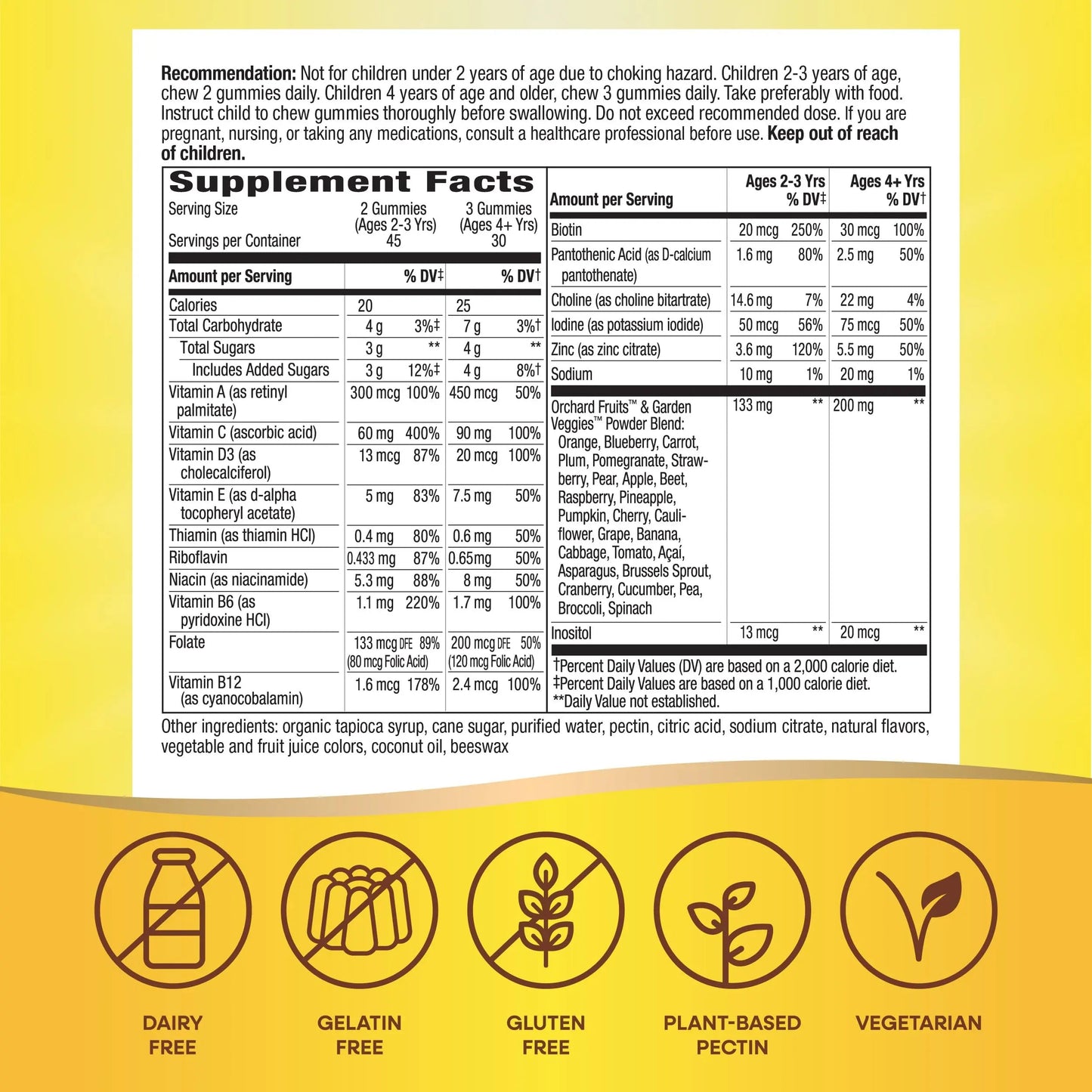 Nature's Way Alive! Children's Premium Gummy Multivitamin, Gluten Free, Made with Pectin, 90 Gummies Nature's Way