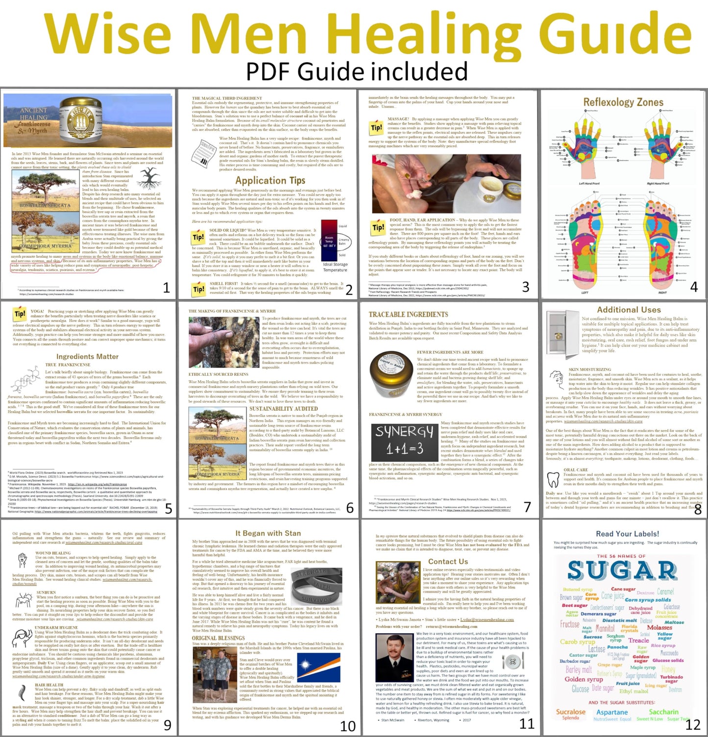 Wise Men Healing Balm with Myrrh and Frankincense Essential Oils for Soothing Nerve Relief Massage Wise MenBuy Supplements Australia