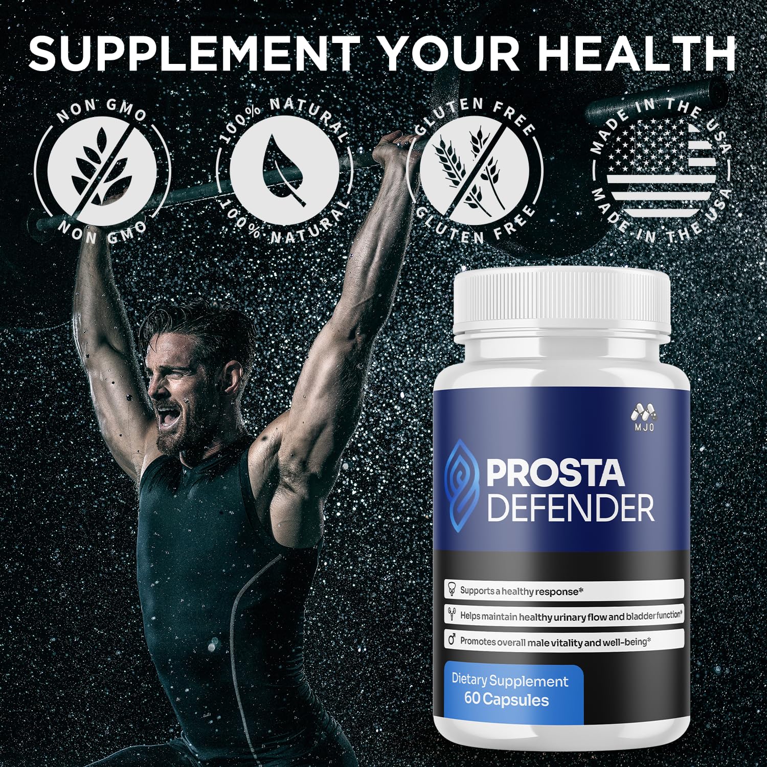 (3 Pack) Prosta Defender Capsules, Official Prostadefender Pills with All Natural Ingredients, Advanced Overall Health and Wellness Supplement, Natural Maximum Strength Vitamin Formula (180 Capsules) MJOBuy Supplements Australia