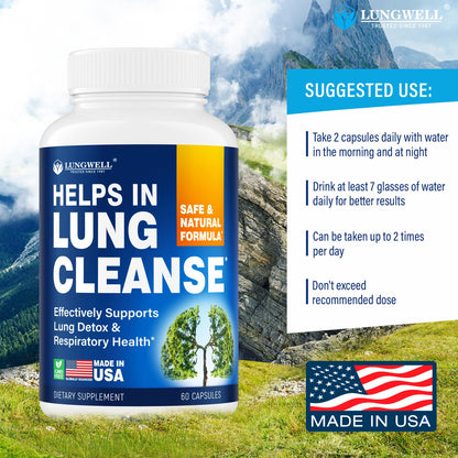 LUNGWELL Quit Smoking Aid - Made in USA - Helps to Clear Lungs & Stop LUNGWELLBuy Supplements Australia