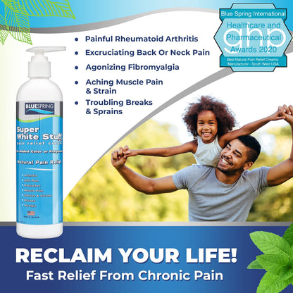 Emu Therapy Super White Stuff OTC 12-oz. Pump Bottle - Natural, Made in USA, Paraben-Free, Works in As Little As 5 Minutes for Joint/Muscle Pain, Backaches, Sprains/Strains, Bruises & More Emu TherapyBuy Supplements Australia