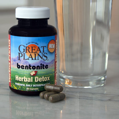 Yerba Prima Bentonite Clay Plus Herbal Detox - 60 Veggie Capsules - Natural Cleansing Supplement Yerba PrimaBuy Supplements Australia