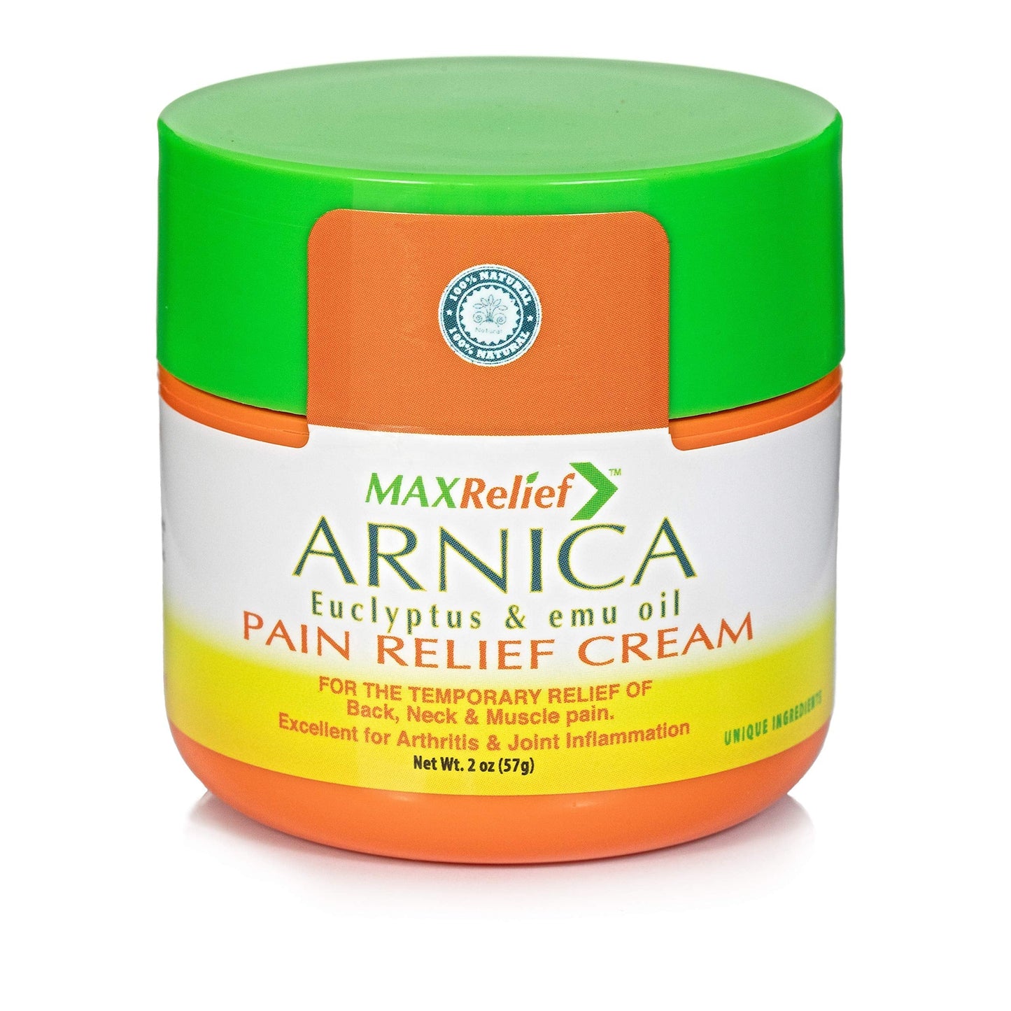 MaxRelief Arnica Montana Pain Cream - Advanced Formula for Deep Relief - Soothe Knee, Joint & Muscle Pain - Reduce Swelling, Joint Inflammation Fibromyalgia & Plantar Fasciitis Relief - Emu Oil 2oz MaxReliefBuy Supplements Australia
