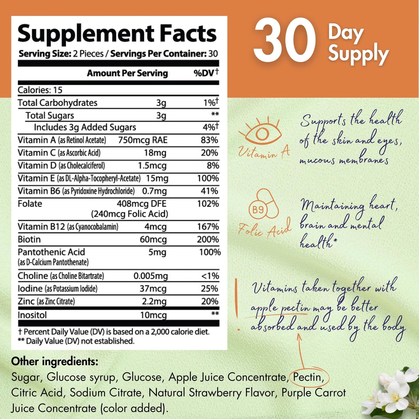 healblend Power-Packed Multivitamin Bear Gummies for Adult | Vitamins C, D3, B6, B12, Iron, Zinc healblendBuy Supplements Australia