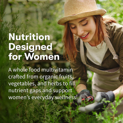 Garden of Life Organics Multivitamin for Women - Women's Once Daily Multi - Whole Food Multi with Iron, Biotin, Vegan Organic Womens Multivitamin for Health